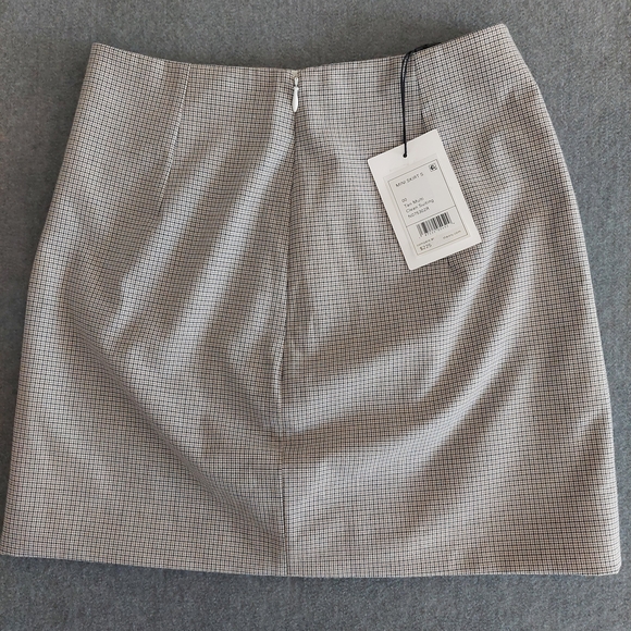 Theory Mini Skirt in "Clean Suiting" Tan Multi size 00 - Picture 4 of 7